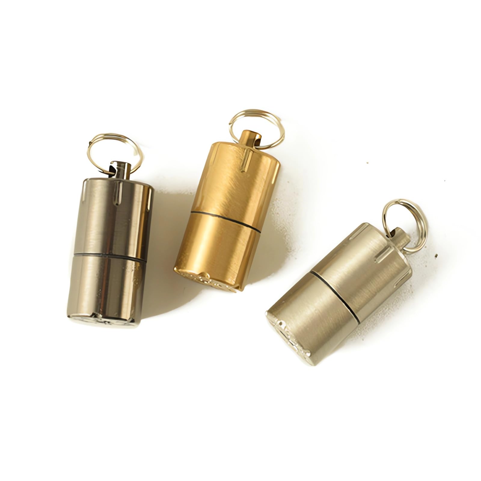 The World's Smallest Kerosene Lighter! Height 2.5cm/φ 1.3cm Capsule Lighter Portable Metal Miniature EDC Gear Waterproof Tiny Peanut Lighter (Fuel not Included) (Mini Black)